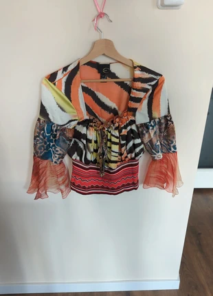 Just Cavalli blouse, merk: Just Cavalli, staat: Heel goed, maat: XL / 42 / 14, € 20,00, € 21,70 inclusief Kopersbescherming
