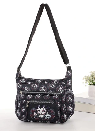 Betty Boop & Skull crossbody strap shoulder bag Women Travel Bag Girls work Satchel Bum Bag, brand: Unbranded, condition: New with tags, £11.99, £13.29 includes Buyer Protection