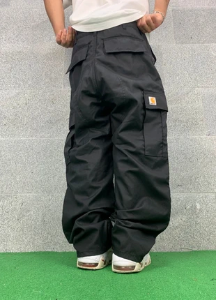 Carhartt baggy cargo pants triple black limited edition vintage 90’s embroidery swoosh, marca: Carhartt, estado: Muy bueno, tamaño: L, 49,95 €, 53,15 € Protección al comprador incluida