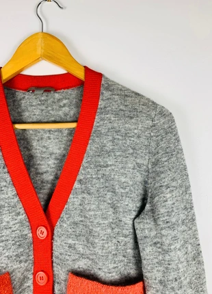 Pull/sweat/cardigan COS taille XS femme full snap gris/rouge/marron en laine/mohair, marque: COS, état: Très bon état, taille: XS / 34 / 6, 45,00 €, 47,95 € Protection acheteurs incluse