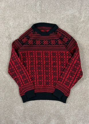 80s/90s True Vintage Knit Jumper – Black & Red Argyle / Crazy Pattern – Men’s S, brand: other, condition: Very good, size: S, £23.00, £24.85 includes Buyer Protection