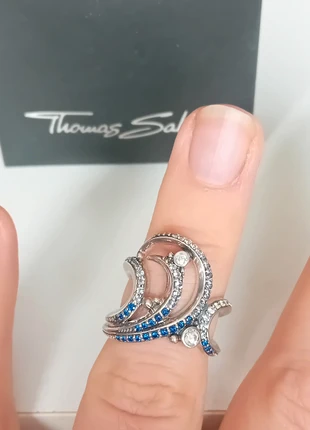 Bague Thomas Sabo T52 argent 925 vague, marke: Thomas Sabo, zustand: Neu, mit Etikett, größe: 51.8 mm / 16.5 mm Ø, 139,00 €, 146,65 € beinhaltet Vinted-Käuferschutz Pro