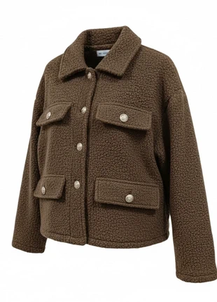 Chocolate Brown Bouclé Jacket Cozy Winter Chic Outerwear One Size New, merk: Vintage Dressing, staat: Nieuw met prijskaartje, maat: Universele maat, € 15,90, € 17,40 inclusief Kopersbescherming