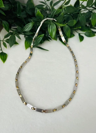 Collier en acier inoxydable bicolore Phébus – design moderne, marke: acier, zustand: Sehr gut, 22,00 €, 23,80 € inklusive Vinted-Käuferschutz