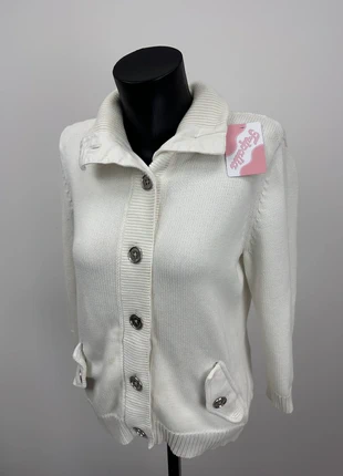 Cardigan En Maille Blanc Lauren Ralph Lauren – XL Femme – LaurenF354, marke: Lauren Ralph Lauren, zustand: Zufriedenstellend, größe: XL / 42 / 14, 9,90 €, 11,10 € beinhaltet Vinted-Käuferschutz Pro