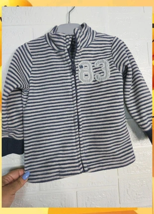 Bonita sudadera polar de rayas para uso diario🎈, marque: Tex Baby, état: Bon état, taille: 18-24 mois / 86 cm, 2,00 €, 2,80 € Protection acheteurs incluse