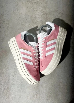 Chaussures Adidas Gazelle bold | Rose et Blanc | Taille 37 1/3, marke: Gazelle, zustand: Sehr gut, größe: 37, 69,00 €, 73,15 € inklusive Vinted-Käuferschutz