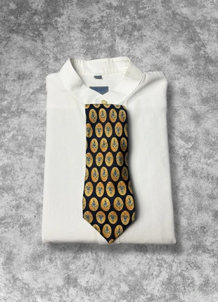 Cravate Cerruti 1881 vintage 00s bleu marine à motif fleur 100% soie made in France, brand: Cerruti, condizioni: Nuovo senza cartellino, €8.90, €10.05 include la Protezione acquisti