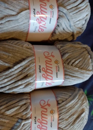 3 x 100g Snuggle Puff chunky chenille yarn, brand: the little wool, condition: New with tags, £8.50, £9.63 includes Buyer Protection