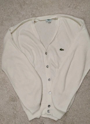 Cardigan Léger Lacoste, blanc , taille L, marque: Lacoste, état: Très bon état, taille: L, 35,00 €, 37,45 € Protection acheteurs (Pro) incluse