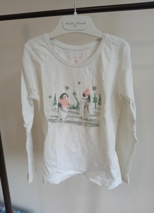 Camiseta 100% algodón de manga larga con pingüinos talla 4/5 años, marque: LOVE MY TEE, état: Très bon état, taille: 5 ans / 110 cm, 3,00 €, 3,85 € Protection acheteurs incluse