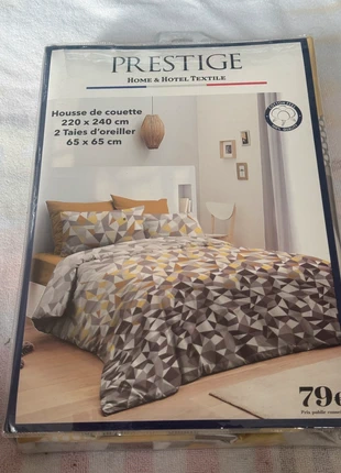 Housse de couette 220x240 cm + 2 taies – Prestige, marque: prestige, état: Neuf sans étiquette, taille: King Size (220-240 cm x 220-260 cm), 11,49 €, 12,76 € Protection acheteurs (Pro) incluse