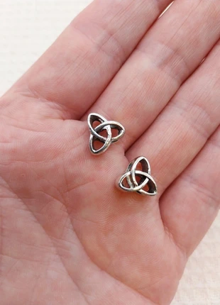 Perle nœud celtique triquetra argenté, création bijoux celte DIY - 2pcs A0734a, brand: Création bijoux Syllikan, condition: Very good, €2.50, €3.33 includes Buyer Protection Pro