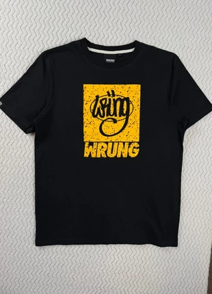 T-shirt noir Wrung homme streetwear logo jaune vintage urban style, brand: Wrung, condition: Very good, size: M, €10.00, €11.20 includes Buyer Protection