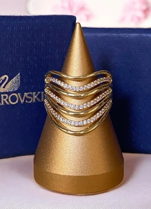 Bague Inspiration Style Swarovski Zircon Gold Strass Luxe Vintage Oldmoney Boheme Oldmoney, marque: Swarovski, état: Très bon état, taille: 18,1 mm, 22,00 €, 23,80 € Protection acheteurs incluse