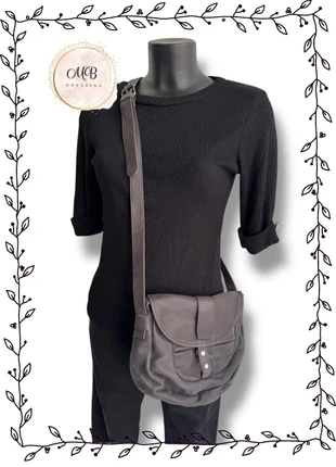 Sac à main cuir gris, marque: sans marque, état: Très bon état, 13,00 €, 14,35 € Protection acheteurs incluse