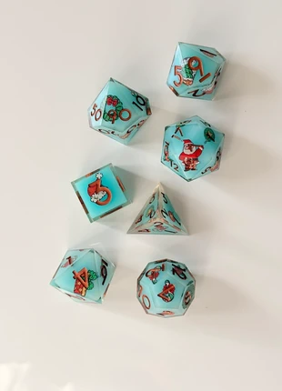 Set di dadi natalizi D&D GDR Rpg🎅🏻, marque: D&D, état: Neuf sans étiquette, 16,00 €, 17,50 € Protection acheteurs incluse
