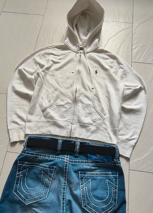 Weißer Ralph Lauren Zipper, merk: Ralph Lauren, staat: Heel goed, maat: M, € 40,00, € 42,70 inclusief Kopersbescherming