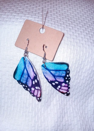 Paire de boucles d'oreilles légères ailes de papillon fée féerique, condition: New with tags, €1.50, €2.28 includes Buyer Protection Pro