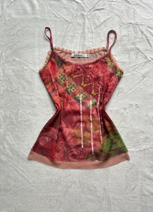 Y2K mesh tank top, brand: Top Vintage, condizioni: Ottime, taglia: S / IT 40 / EU 36, €16.00, €17.50 include la Protezione acquisti