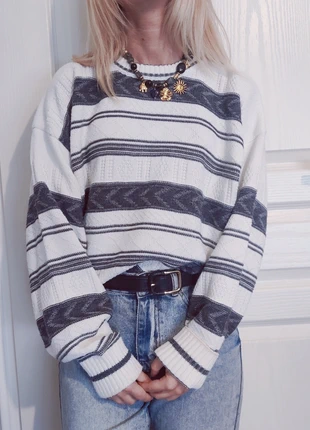 Pull vintage unisexe rayé, marque: Vintage, état: Très bon état, taille: L / 40 / 12, 18,00 €, 19,60 € Protection acheteurs incluse