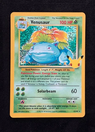 Venusaur 15/102 #15 Pokemon Celebrations, merk: Pokémon, staat: Nieuw zonder prijskaartje, € 18,50, € 20,13 inclusief Kopersbescherming