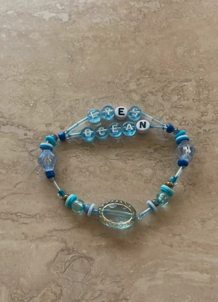 Billie Eilish bracelet ‘ocean eyes’ !, staat: Nieuw zonder prijskaartje, € 2,80, € 3,64 inclusief Kopersbescherming