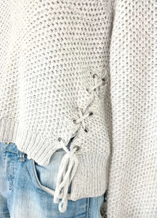 🤍 Pull Jennyfer gris – détails lacets côtés – Taille S, brand: Jennyfer, condizioni: Ottime, taglia: S / IT 40 / EU 36, €5.00, €5.95 include la Protezione acquisti