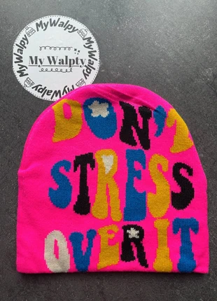 bonnet y2k "don't stress over it" pink, brand: y2k, condition: Good, size: One size, €20.00, €21.70 includes Buyer Protection Pro