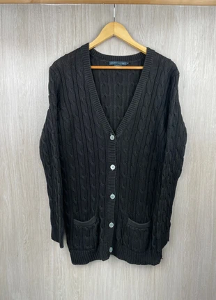 Long cardigans Ralph Lauren noir taille (M) femme en très bonne état, merk: Ralph Lauren, staat: Heel goed, maat: M / 38 / 10, € 24,00, € 25,90 inclusief Kopersbescherming