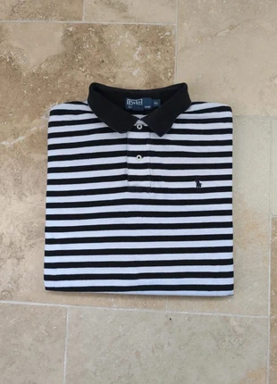 Polo Ralph Lauren homme XL rayures noires et blanches, brand: Ralph Lauren, condizioni: Ottime, taglia: XL, €19.99, €21.69 include la Protezione acquisti Pro