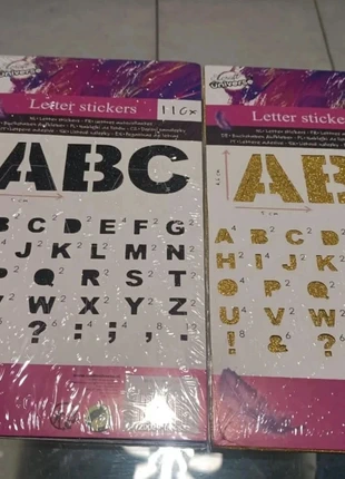 Lettres autocollantes/ lot de deux, brand: Craft universe, condition: New with tags, size: One size, €1.00, €1.75 includes Buyer Protection