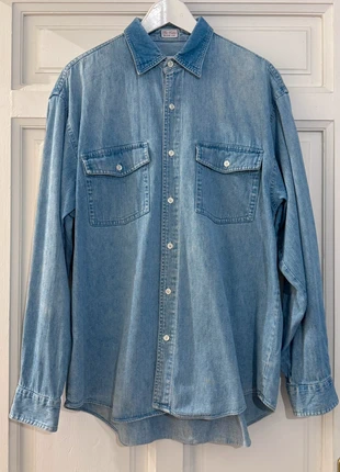 Camisa Vaquera Denim Vintage Cuello Pana Algodón Workwear T M, marca: Vintage Dressing, estado: Muy bueno, tamaño: M, 20,00 €, 21,70 € Protección al comprador incluida