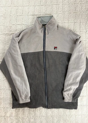 Veste polaire FILA zippée grise & anthracite taille M, logo brodé poitrine et dos, marke: FILA, zustand: Sehr gut, größe: M, 39,90 €, 42,60 € inklusive Vinted-Käuferschutz