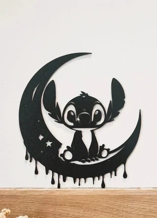 Stitch Lune et étoile Déco Murale XL 25x23cm Excellent état Wall Art Fan Art, marke: Disney, zustand: Sehr gut, 8,00 €, 9,10 € beinhaltet Vinted-Käuferschutz Pro