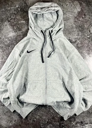Veste zip hoodie à zip jacket Nike vintage solo swoosh gris/noir brodé sport 2000s Taille L/XL, brand: Nike, condition: Very good, size: XL, €21.00, €22.75 includes Buyer Protection