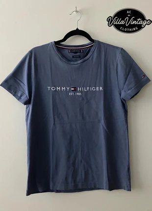 Camiseta Tommy Hilfiger Algodón Orgánico Azul Petróleo, marca: Tommy Hilfiger, estado: Muito bom, tamanho: M, €18.00, €19.60 inclui Proteção do Comprador