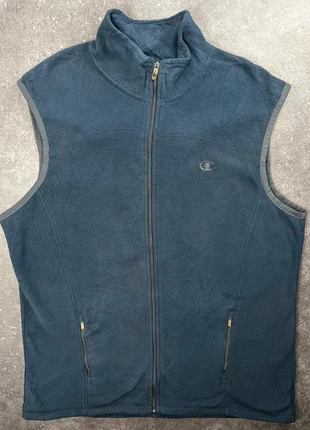 gilet polaire sans manches Champion bleu marine zippé vintage - XL homme - polyester 2PL 37, marque: Champion, état: Très bon état, taille: XL, 14,00 €, 15,40 € Protection acheteurs (Pro) incluse
