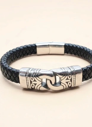 Bracelet pour homme cuir véritable _ neuf - idéal comme cadeau 🎁, marque: Silver, état: Très bon état, 12,00 €, 13,30 € Protection acheteurs incluse