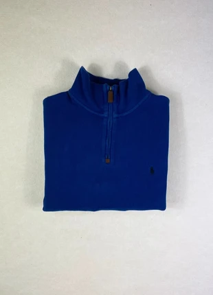 Pull Ralph Lauren 1/4 zip 100% coton Manches Longues / Long sleeves Unisexe Couleur Bleu Taille XL, marke: Ralph Lauren, zustand: Gut, größe: XL, 50,00 €, 53,20 € beinhaltet Vinted-Käuferschutz Pro