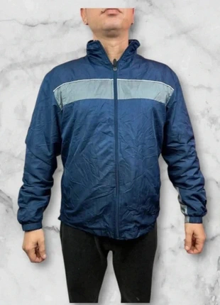 Veste coupe vent Starter bleu et grise taille Adult M avec capuche comme neuve, marca: Starter, estado: Muito bom, tamanho: M, €15.00, €16.45 inclui Proteção do Comprador