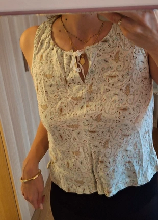 Top NewMan en coton motif fleuri tons pastels, marke: New Man, zustand: Sehr gut, größe: XXL / 44 / 16, 5,00 €, 5,95 € inklusive Vinted-Käuferschutz