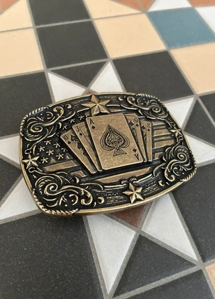 Ace of spades vintage belt buckle, brand: Western, condition: New without tags, size: Adjustable, £12.50, £13.83 includes Buyer Protection