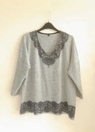 🩶Pull Demi-saison XXL/44 Gris Chiné Manches 3/4🩶, marque: Boutique De La Femme, état: Très bon état, taille: XXL / 44 / 16, 7,90 €, 9,00 € Protection acheteurs incluse