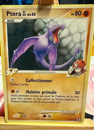 ptera 55/111, brand: Pokémon, condition: Very good, €1.00, €1.75 includes Buyer Protection