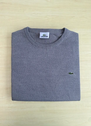 pull col rond gris Lacoste sweat laine taille L 5, brand: Lacoste, condition: Very good, size: L, €34.00, €36.40 includes Buyer Protection