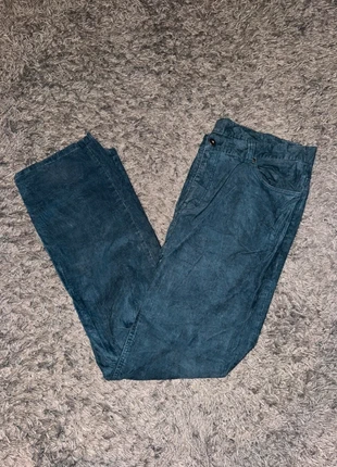 Pantalon En Velours Côtelé / Corduroy The Cooper bleu coton cotelé coupe slim taille W38 L36, brand: Vintage Dressing, condition: Very good, size: W38, €8.00, €9.10 includes Buyer Protection