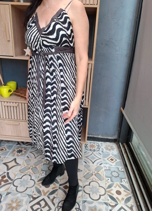 Robe longue Camaïeu taille 44 imprimé Zèbre Noir & Blanc - Style Bohème Chic, brand: Camaïeu, condition: New without tags, size: XXL / 44 / 16, €29.45, €31.62 includes Buyer Protection