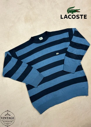 Lacoste Vintage Jersey Striped Jumper Sweater Blue Navy Classic Elegant Y2K 90s Retro Essential, marque: Lacoste, état: Très bon état, taille: XL, 28,95 €, 31,10 € Protection acheteurs incluse