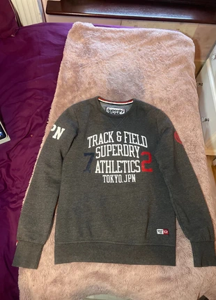 Superdry Mens Track & Field Graphic Sweatshirt Jumper Medium Grey, brand: Superdry, condition: Good, size: M, £8.00, £9.10 includes Buyer Protection